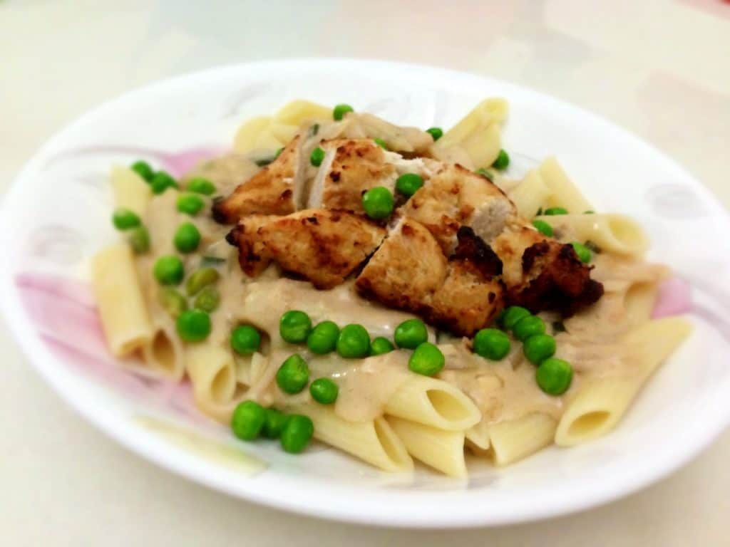 Penne Pasta in White Wine Cream Sauce ⋆ Budgetpantry | Singapore Mummy