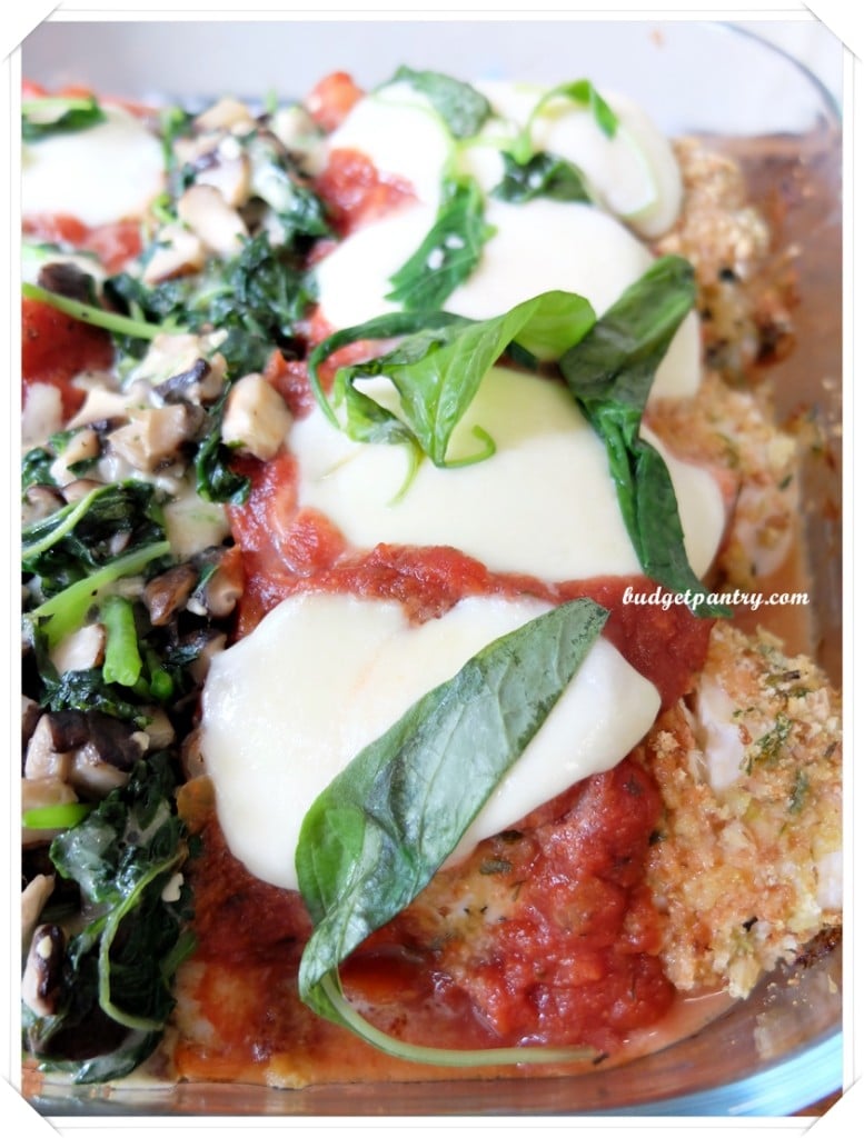 Baked Stuffed Mozzarella Chicken